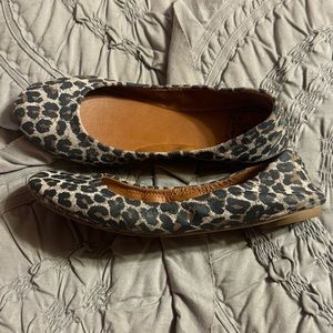 Lucky Brand leopard flats size 7.